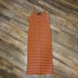 derek heart • burnt orange dress• M